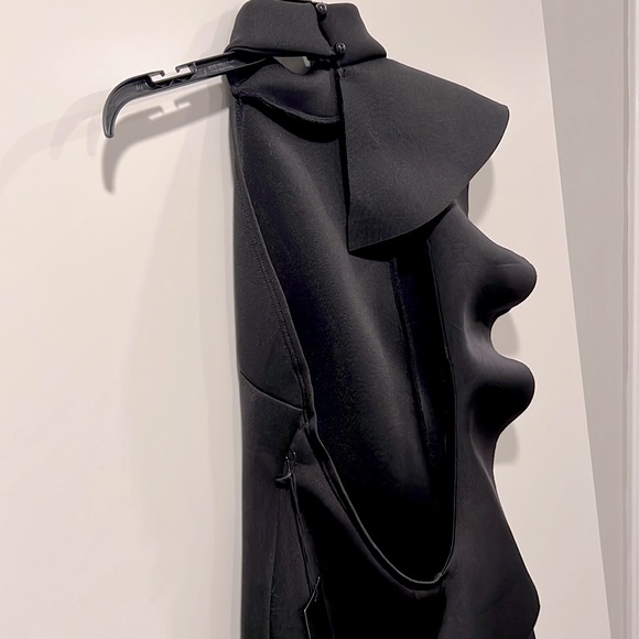 Black Ruffled Dress - Picture 4 of 5